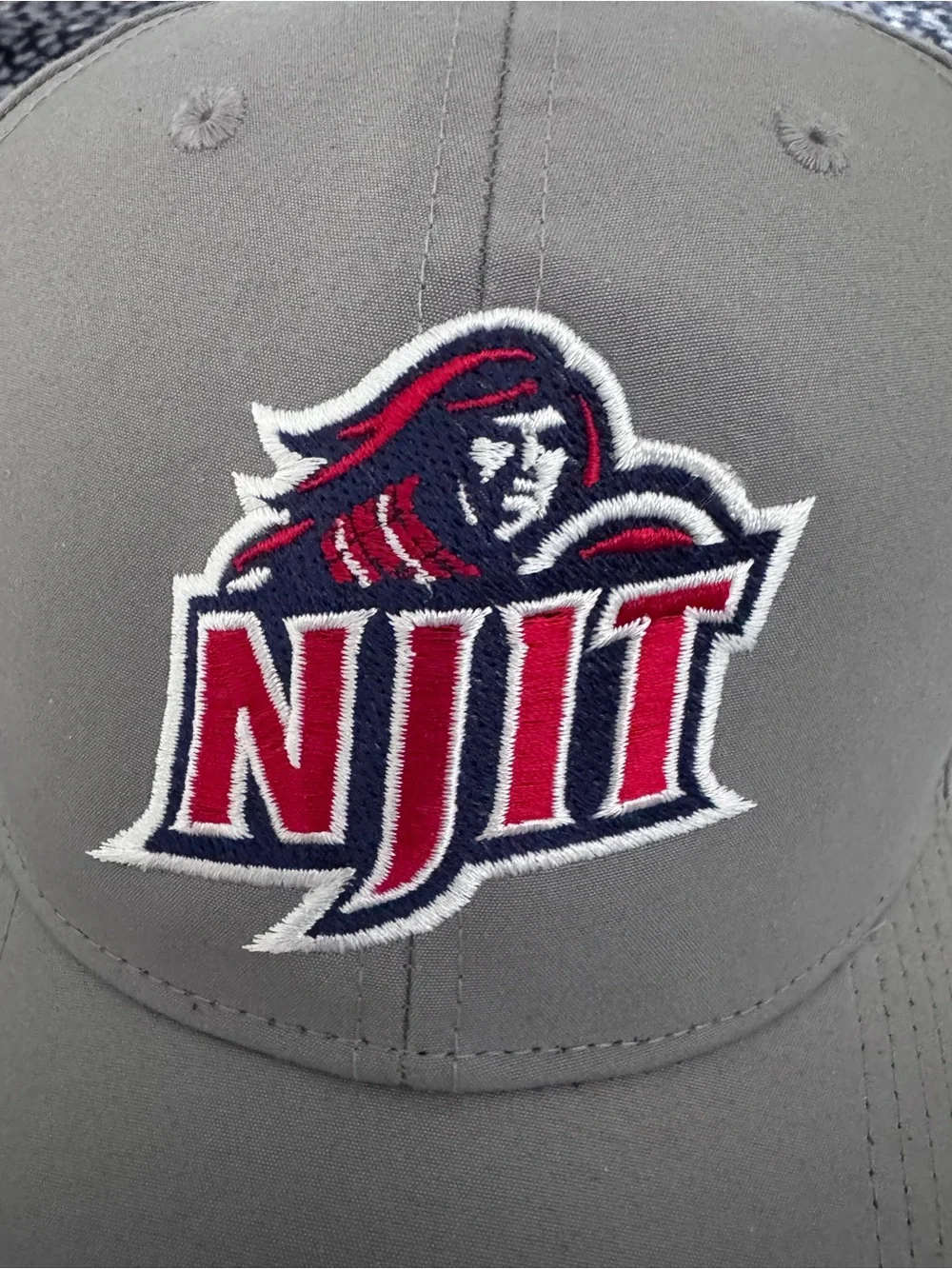 adidas Gray Hat with Red and White NJIT Logo NWT